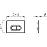 Клавиша смыва VITRA LOOP O, цвет Матовый Черный 740-0511