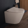 Комплект подвесной безободковый унитаз VITRA INTEGRA ROUND, система инсталляции VITRA V12, кнопка SIRIUS глянцевый хром, тонкое сиденье микролифт 9856B003-7205
