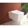 Комплект подвесной безободковый унитаз VITRA METROPOLE RIM-EX, система инсталляции VITRA V12, кнопка LOOP T матовый хром, тонкое сиденье микролифт 9820B003-7201