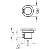 Шланговое подключение VITRA ORIGIN , настенный крепеж A45223